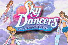Sky Dancers title screen for GameBoy Advance